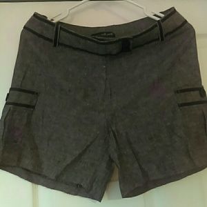 Willi Smith charcoal dress shorts